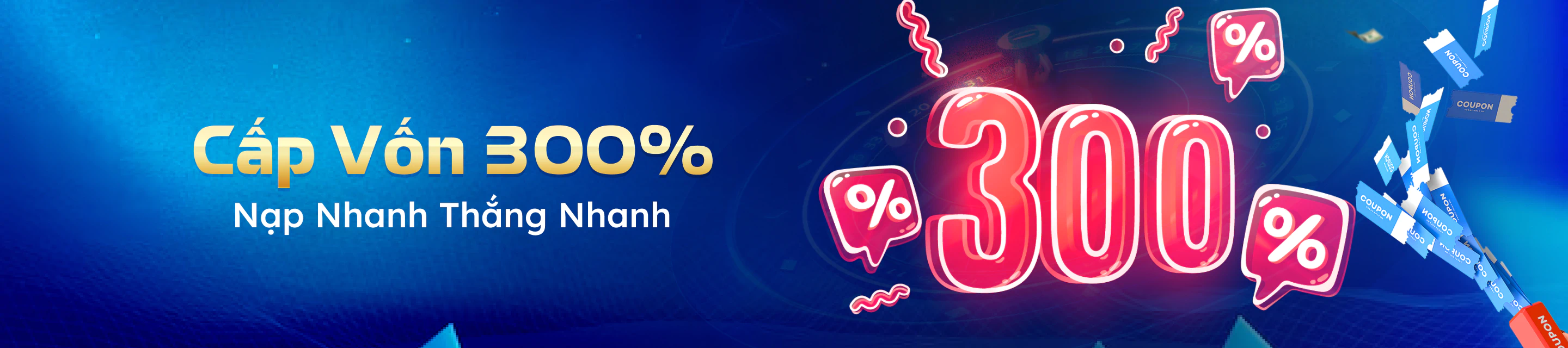 Cấp vốn 300% nạp lần đầu tại da88 DA88